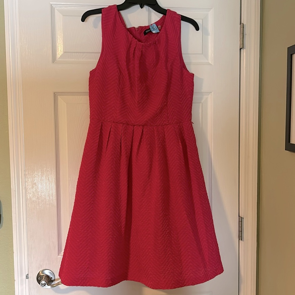 Hot pink work or cocktail dress size 8P
